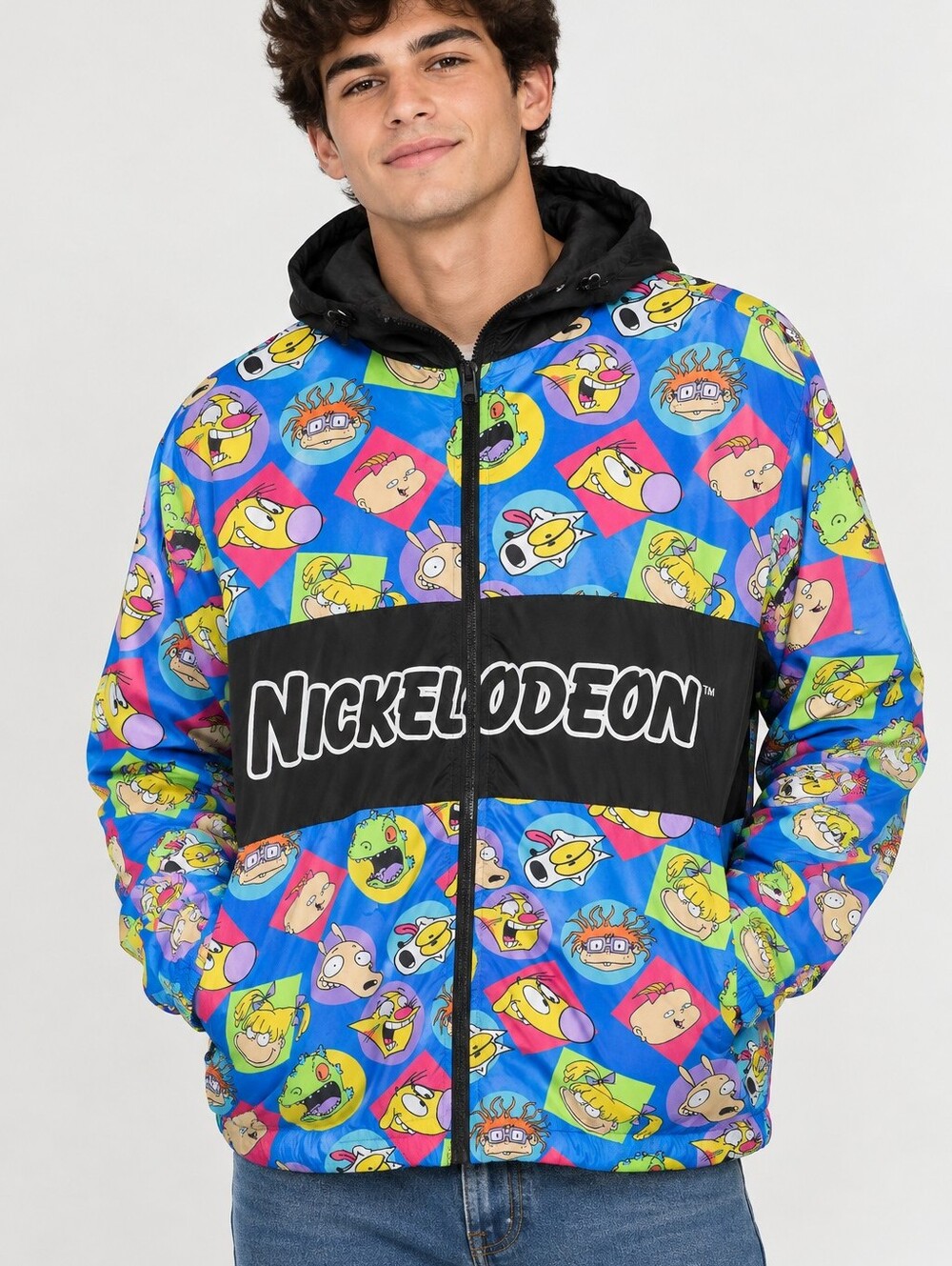 Nickelodeon Character Windbreaker Jacket - Blue Multi